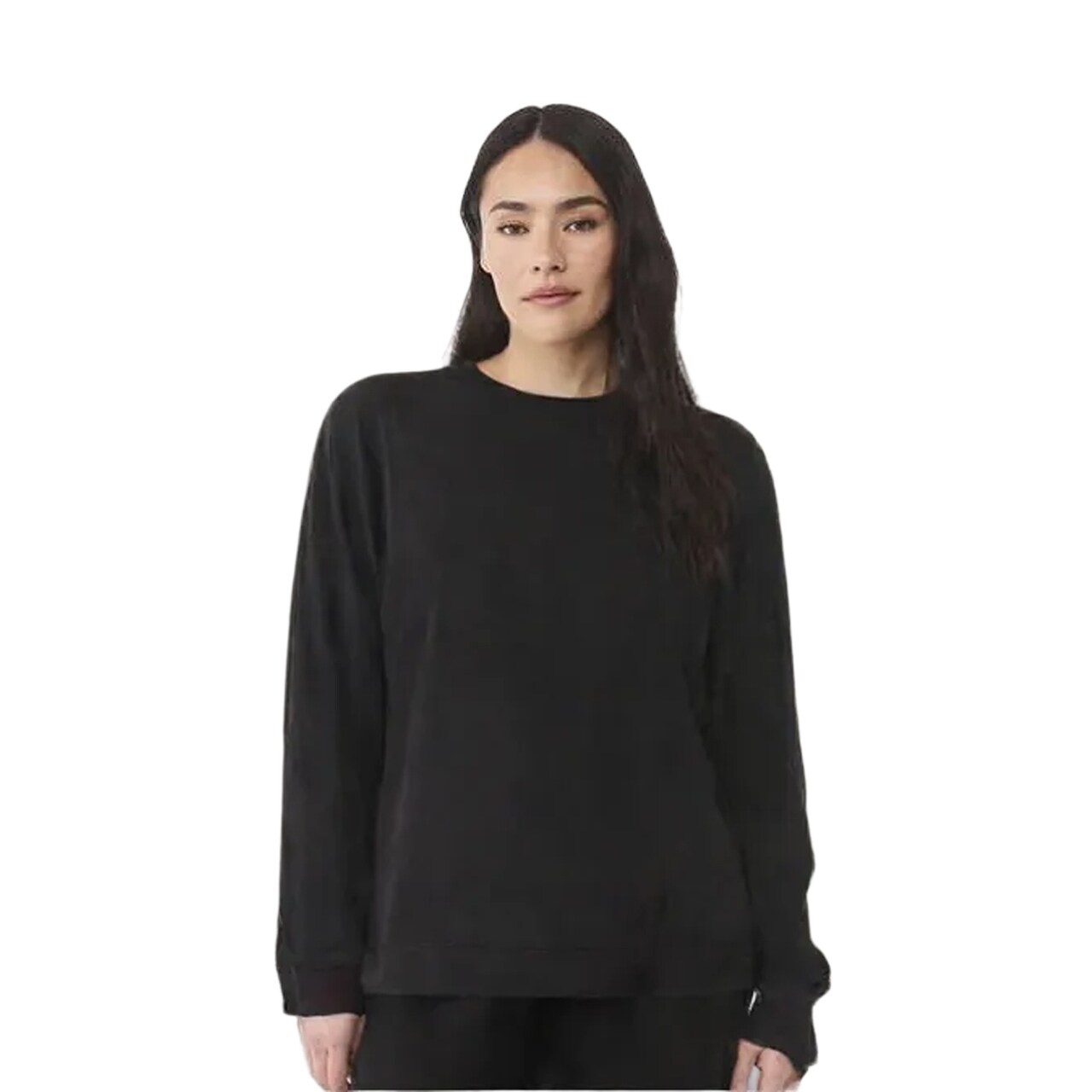 BELLA + CANVAS Heavyweight Long Sleeve Crewneck T-Shirt for Streetwear Style & Layering Wear Essential Tee
